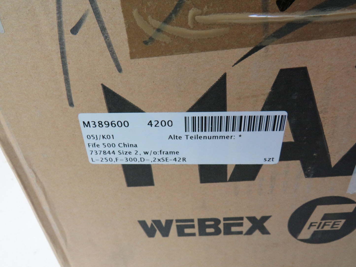 MAXCESS FIFE NW-43000210  FIFE-500 WEB GUIDING SYSTEM SIZE=2 L=250 F=300    New