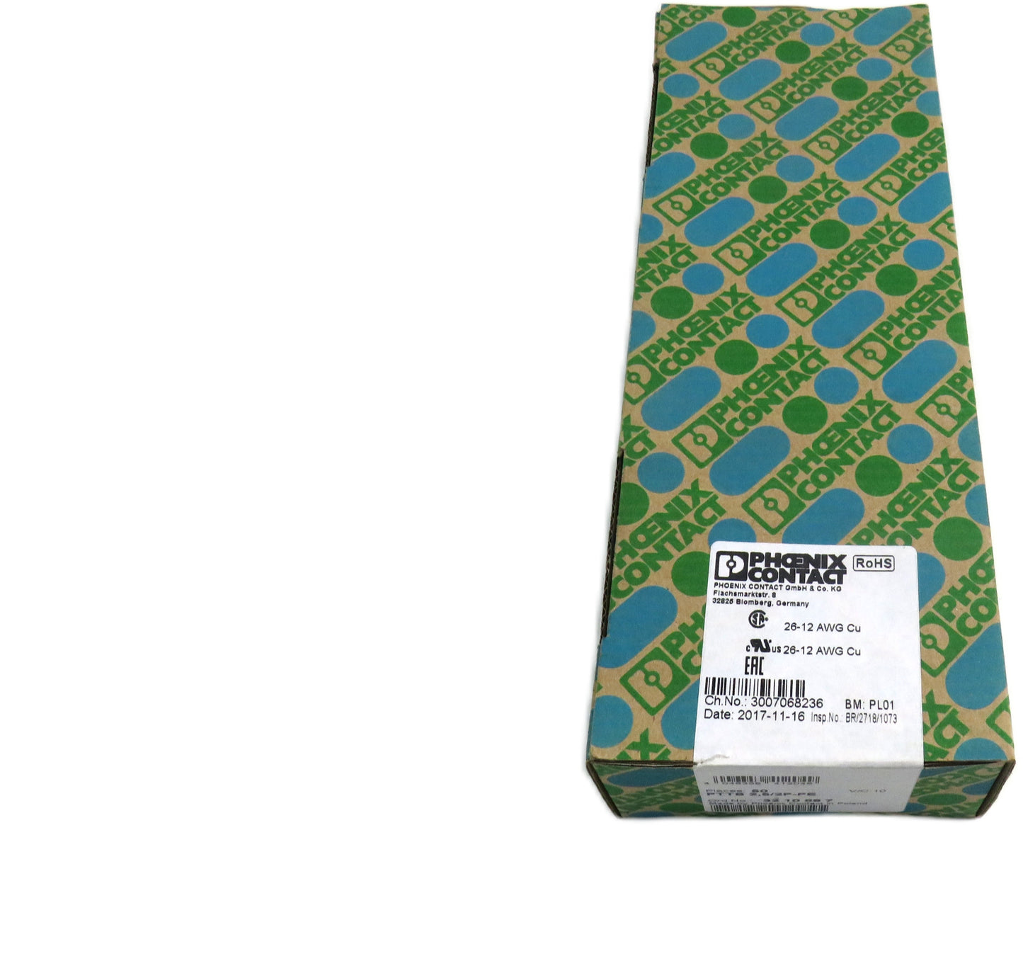 PHOENIX CONTACT  3210897 PTTB 2,5/2P-PE  Lot of 50 New