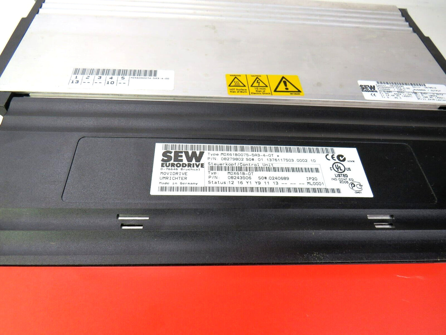 SEW EURODRIVE  MDX60A0074-5A3-4-00 MDX61B0075-5A3-4-0T 08239290 08279802