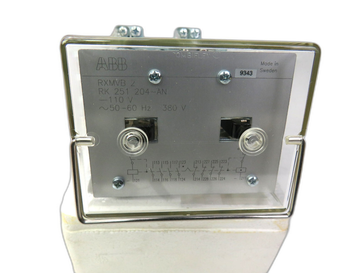 ABB RXMVB 2 RK 251 204-AN RELAY CONTROL 8 CONTACTS    New