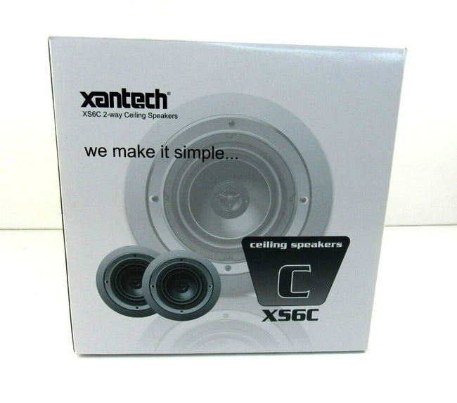 XANTECH  XS6C 2-WAY CEILING SPEAKERS 6,5� PAIR NOS  Lot of 2 New