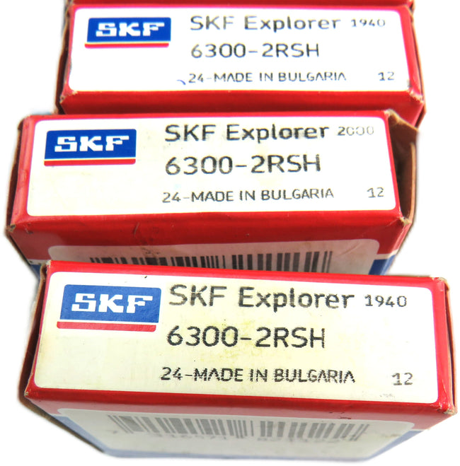 SKF  6300-2RSH 12PCS + 6300-2RS1 2PCS + MTK 6300 2RS BEARING   Lot of 16 New