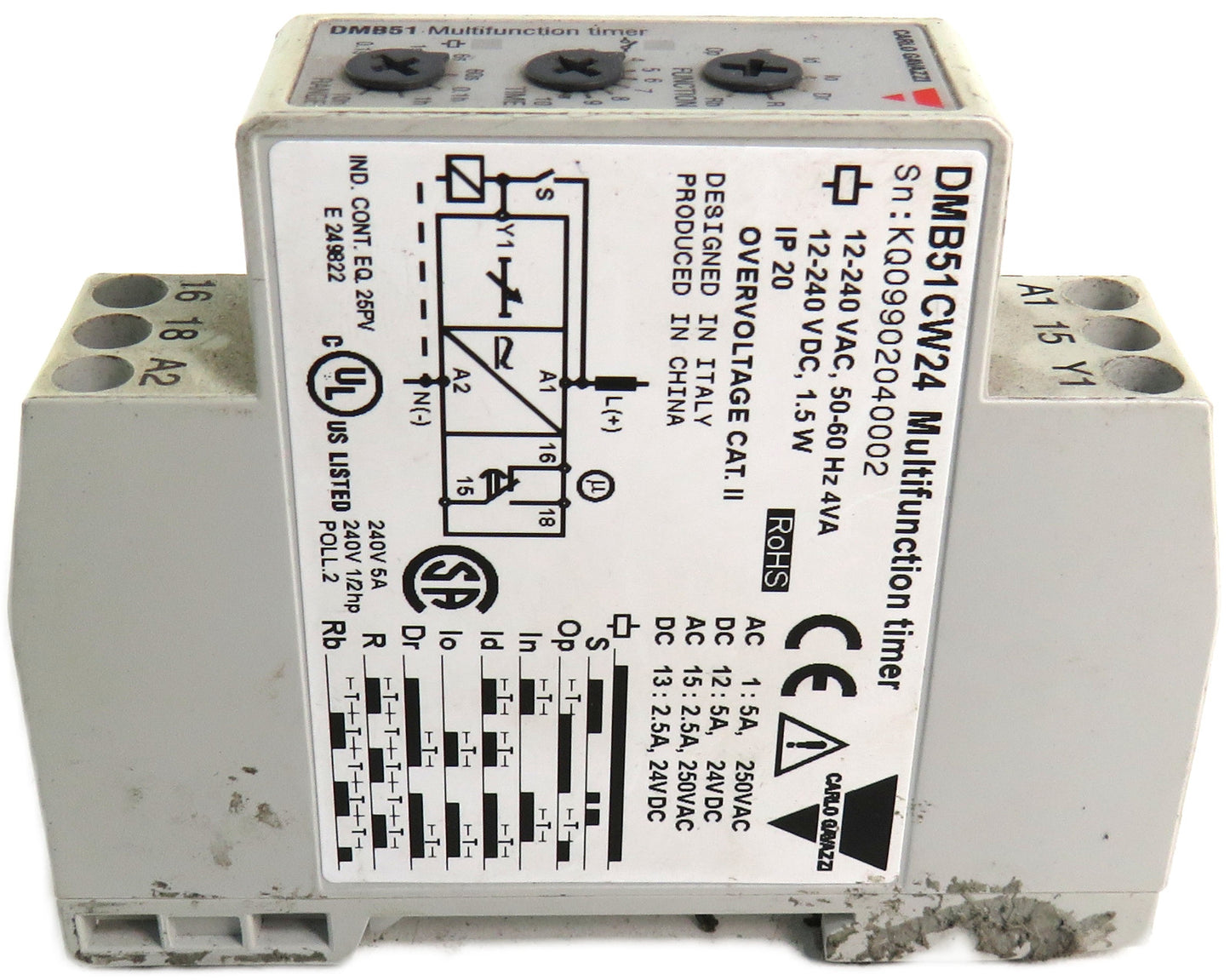 CARLO GAVAZZI  dmb51cw24b004 multifunction timer dmb51