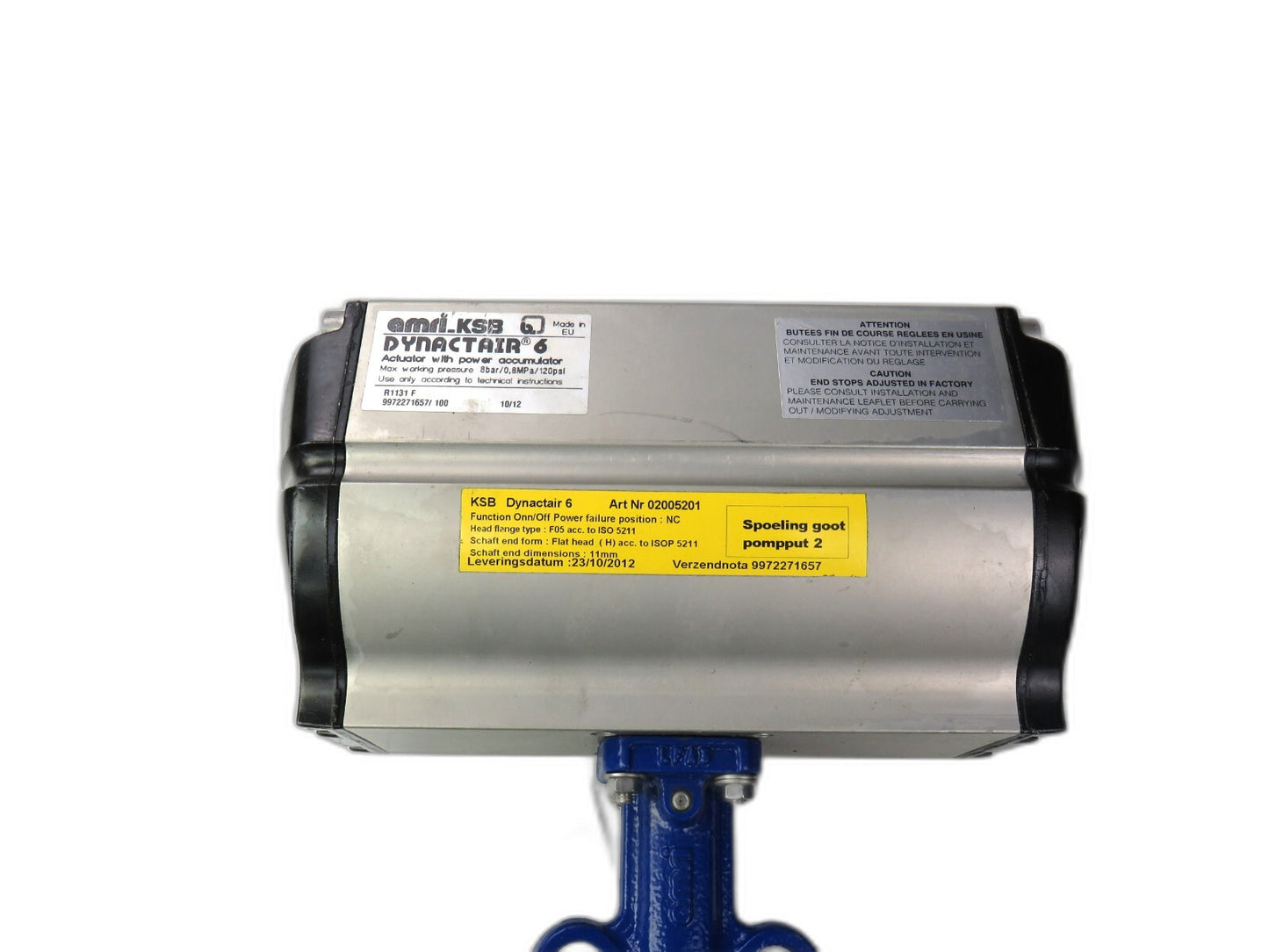 ksb amri  02005201 dynactair 6 with isora 10 valve 3g6k6xa    New