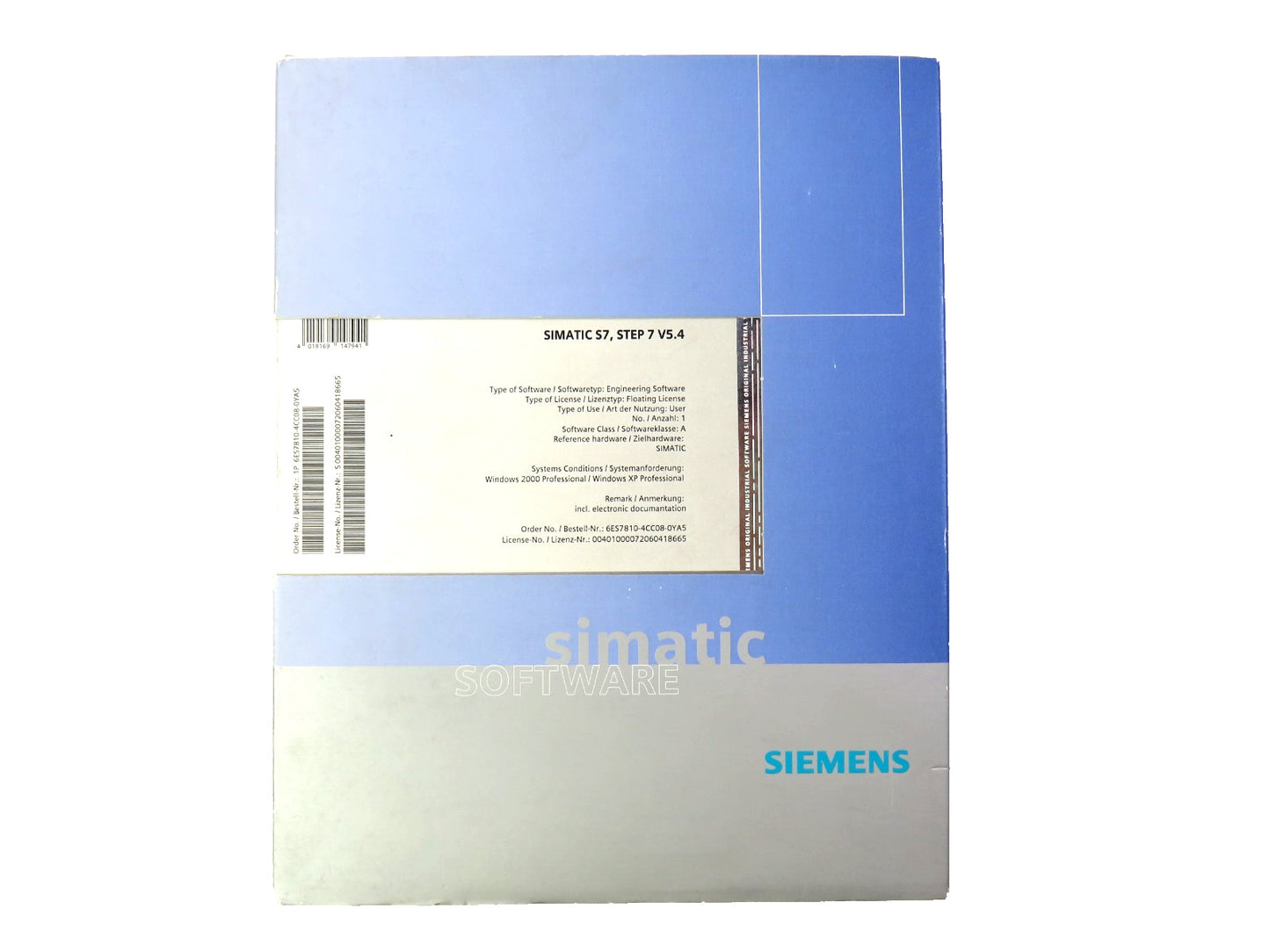 SIEMENS  6ES7833-1CC02-0YA5 S7 F SYSTEMS V6.1 SP1   New