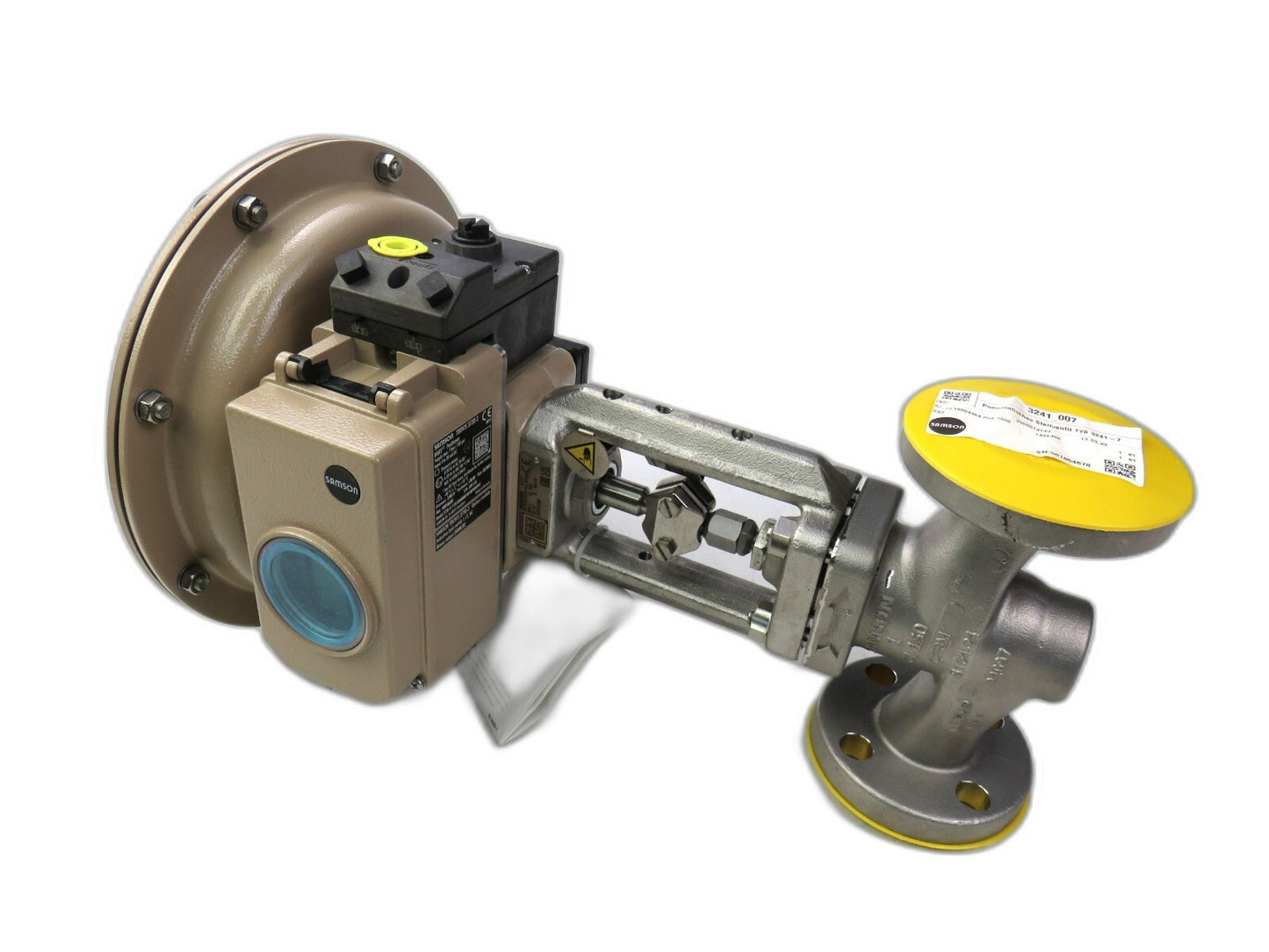 SAMSON 3241-7 CF8M + 3730-3 + 3277 350 CM² + 3241 Pneumatic Actuator    New