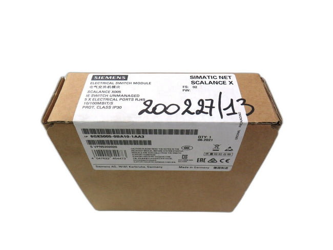 SIEMENS  6GK5005-0BA10-1AA3 SCALANCE Entry Level Switch   New
