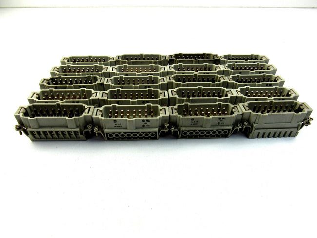Harting Han 16 E-M Han E16M male connector  Lot of 20