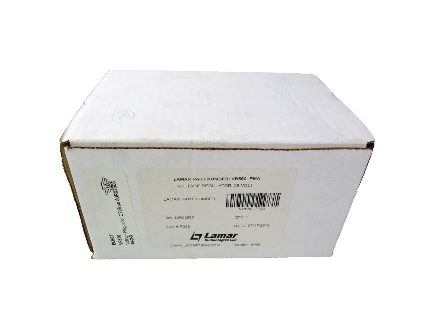 LAMAR VR580--PMA Voltage Regulator28 Volt C208 VR580    New