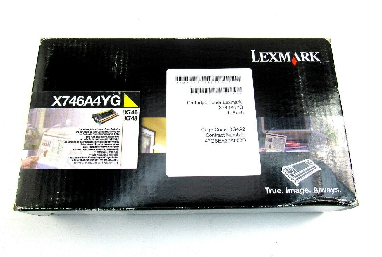 LEXMARK  X746A4YG TONER CARTRIDGE X746 X748 YELLOW  New