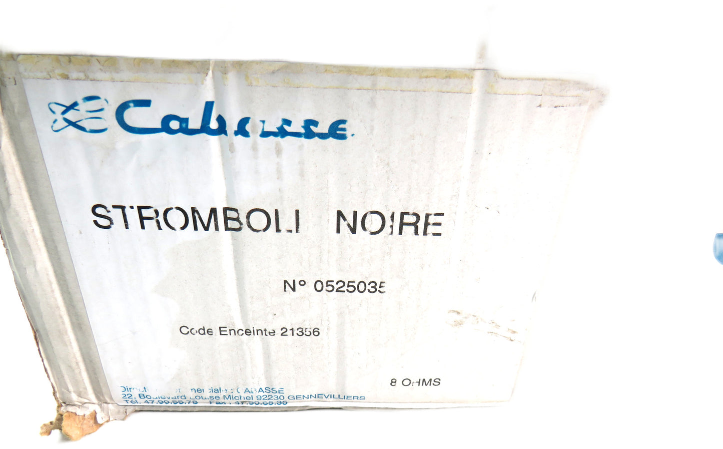 Cabasse STROMBOLI NOIRE 21356 8 OHMS ENCEINTE SPEAKER