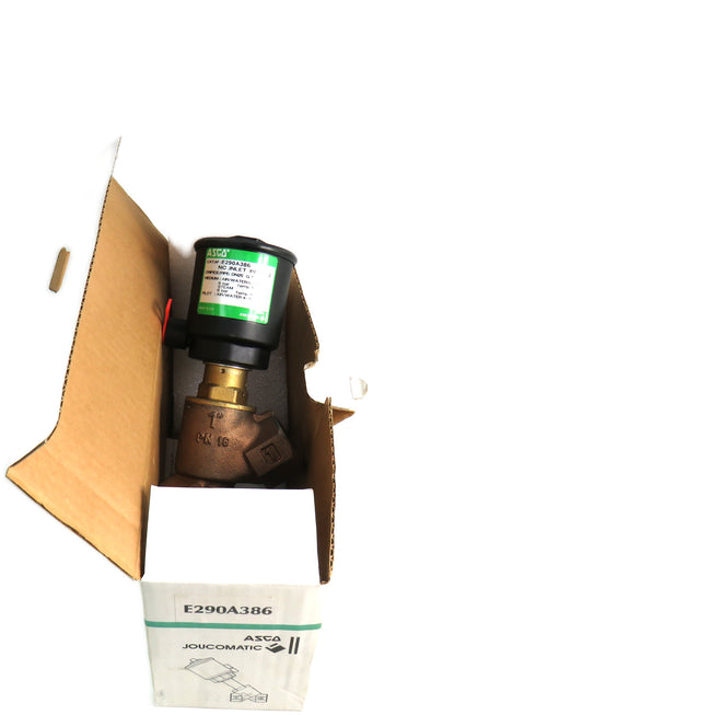 ASCO  E290A386 2/2 NC G1" Pressure Actuated Bronze Angle Seat Valve 25 mm    New