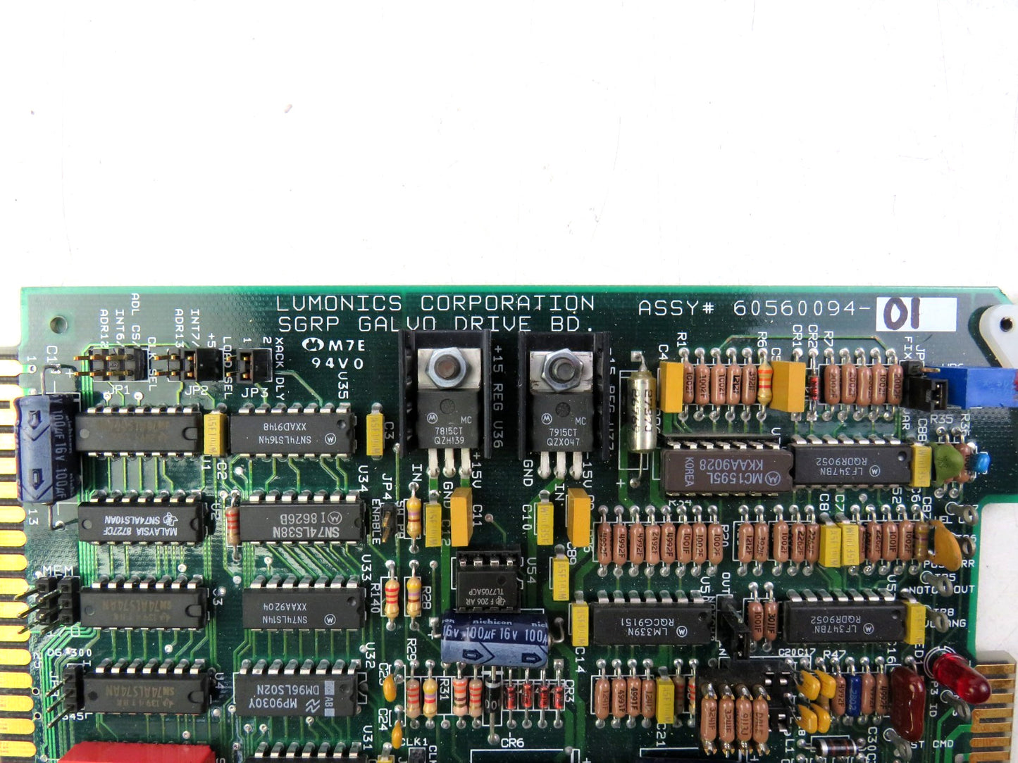 LUMONICS 60560094-01 SGRP GALVO DRIVE BD New