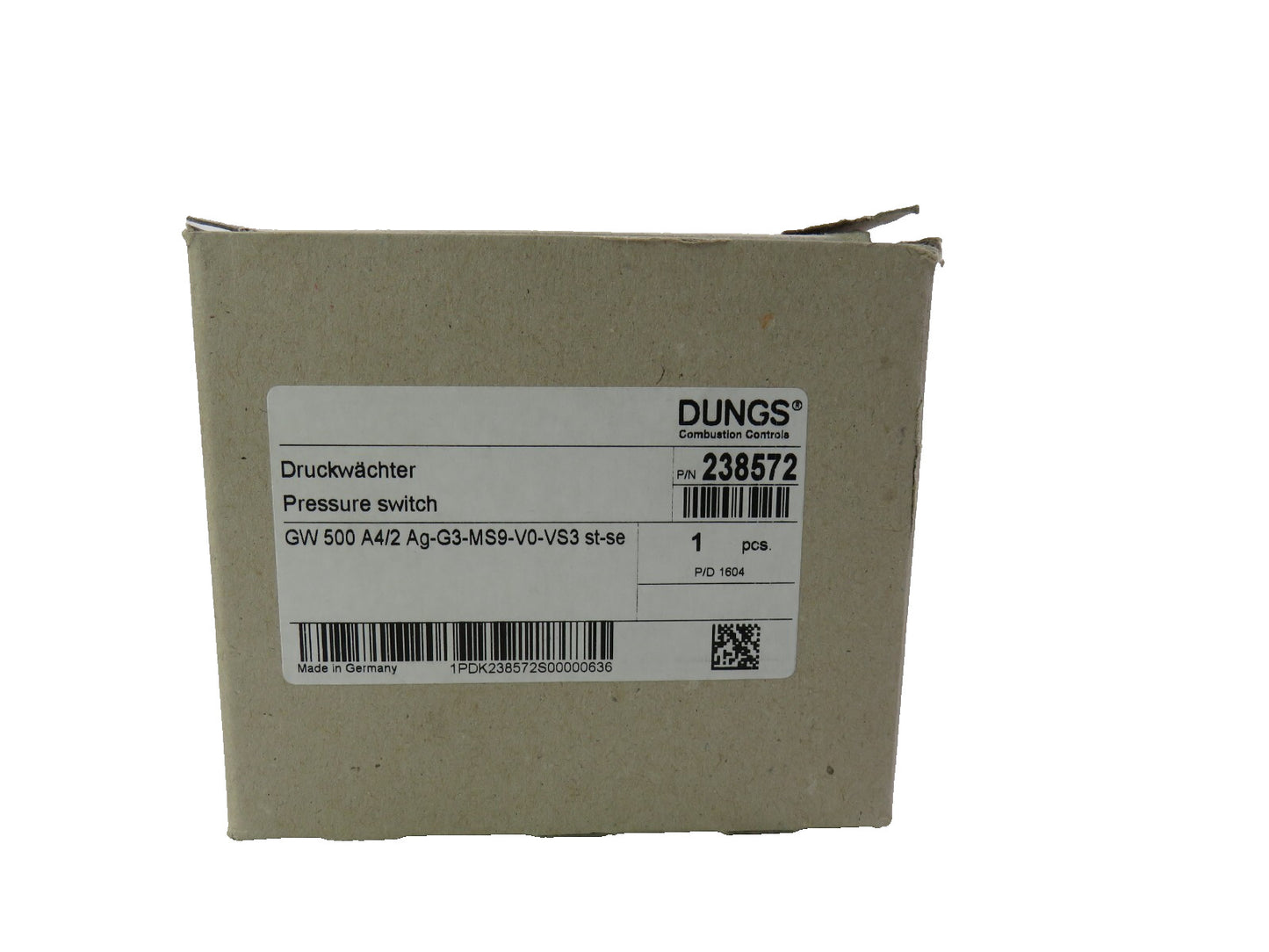 DUNGS  GGW 50 A4/2 X-Au-M-MS9-V0-VS3 245811  ggw 500 a4/2 ag-g3-ms9-v0-vs3  New