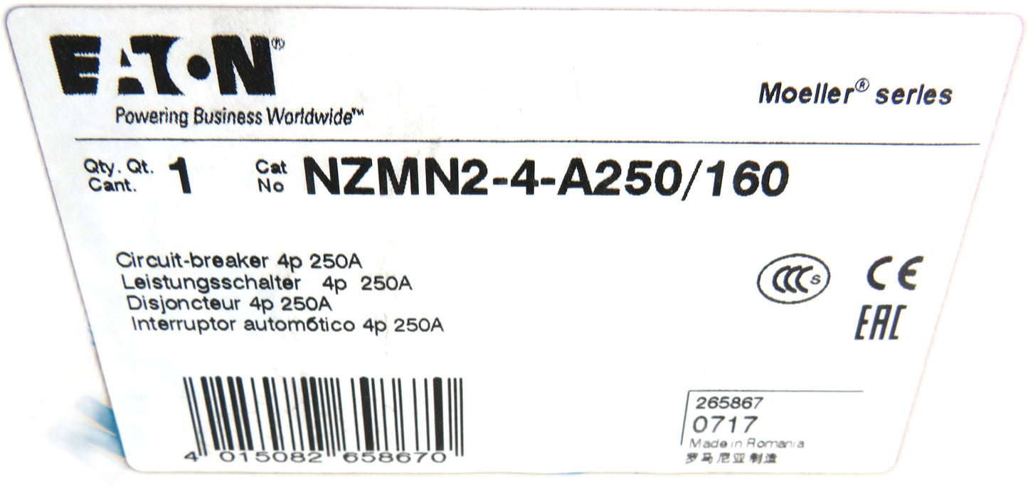 EATON  NZMN2-4-A250/160 265867 MOELLER    New