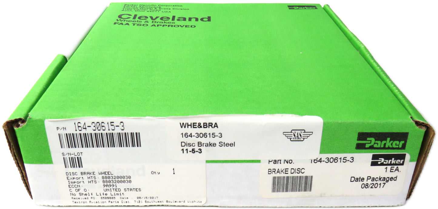 CLEVELAND 164-30615-3 PARKER wheels & brakes disc brake steel     New