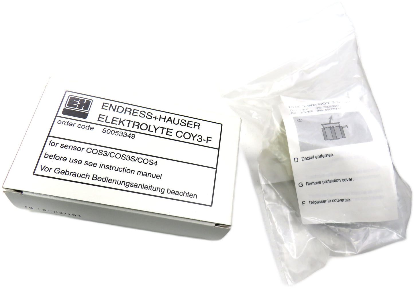 Endress+Hauser  COS4-2 SENSOR FOR DISSOLVED OXYGEN  + COY3-F  COY3-WP    New