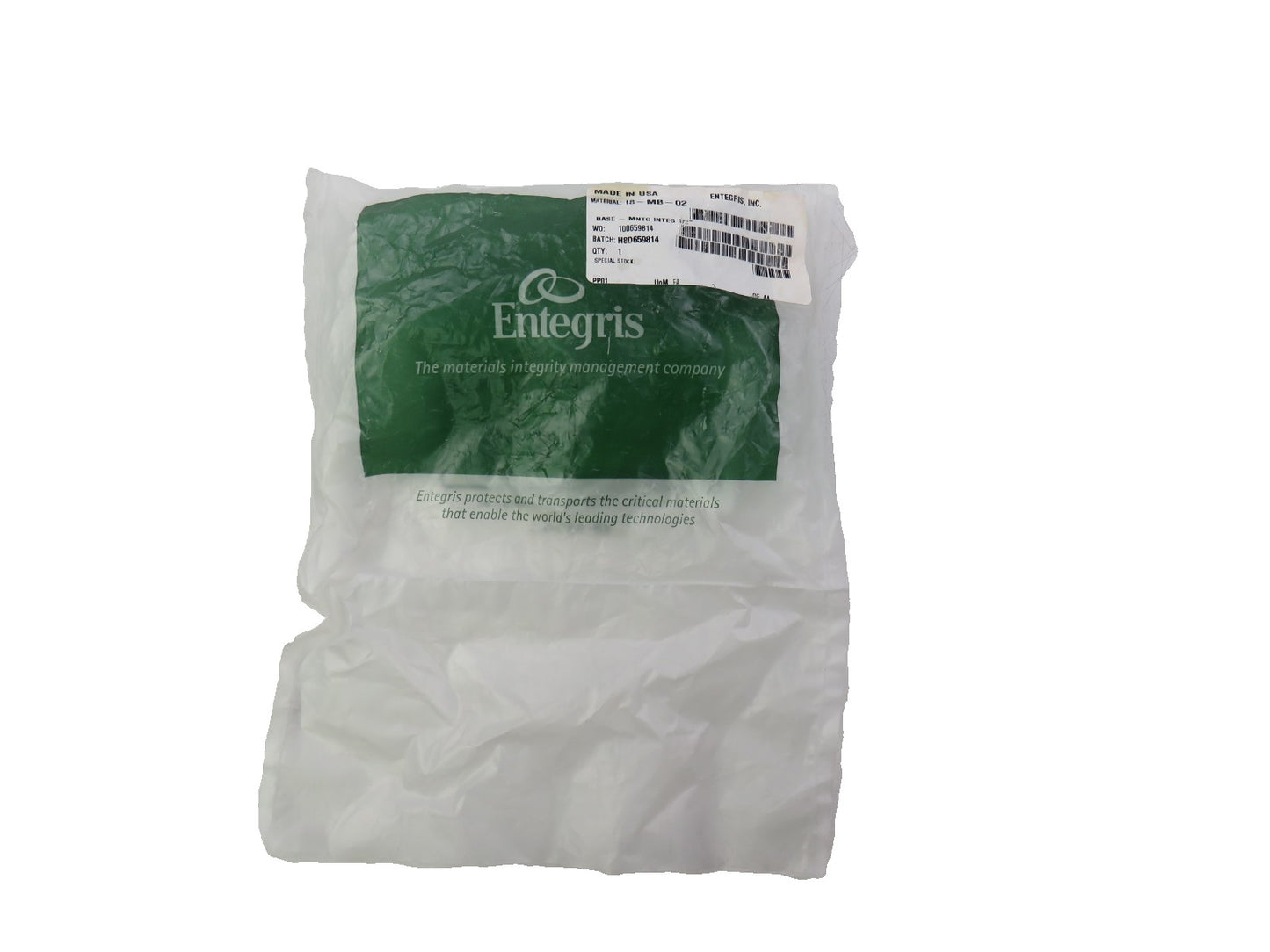 ENTEGRIS  8-MB-02 I8-MB-02, Integra 2-way Valve Mounting Base    New