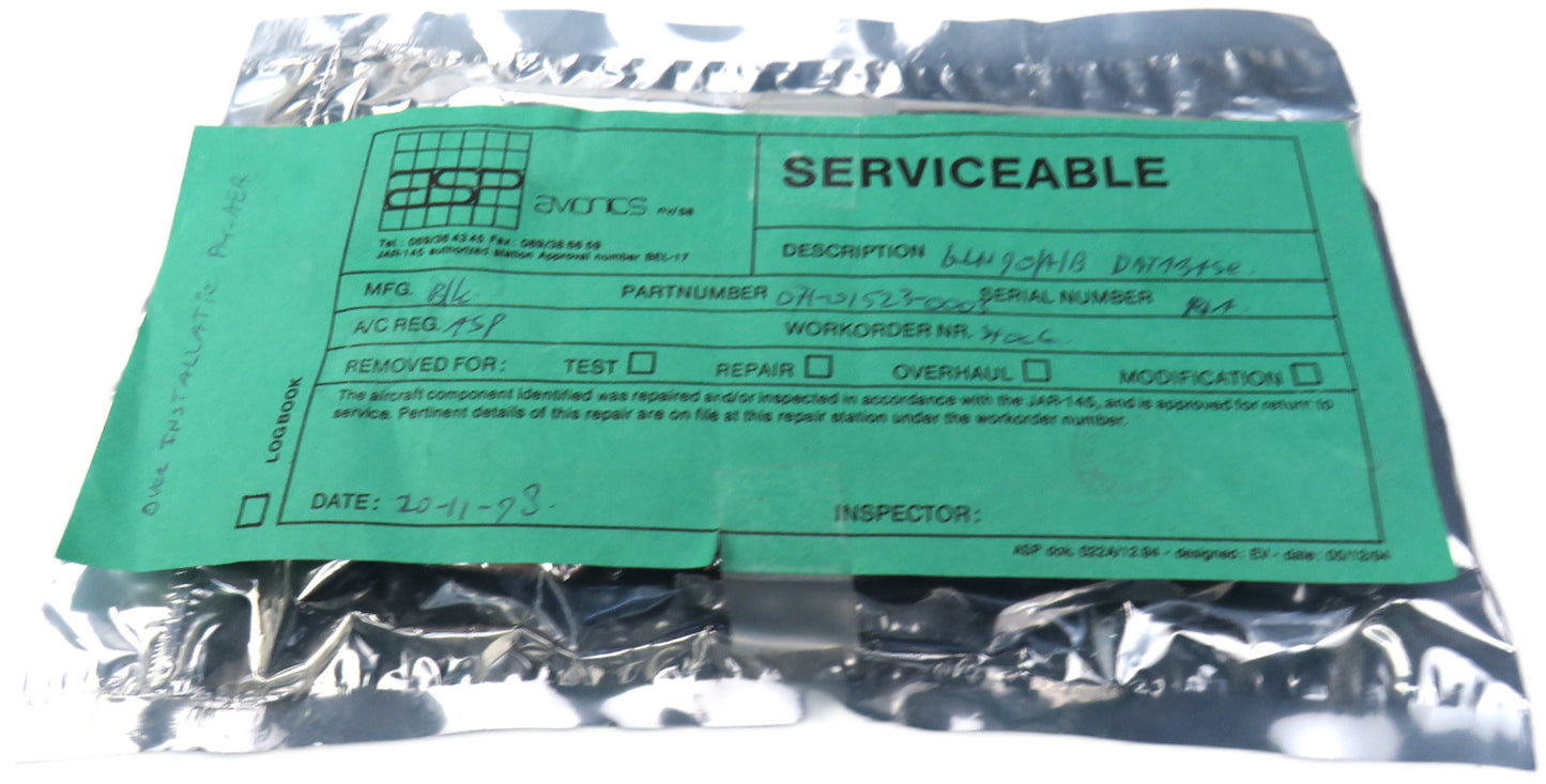 BENDIX KING  071-01523-0003 071-01523-03 NAV DATA BASE    New