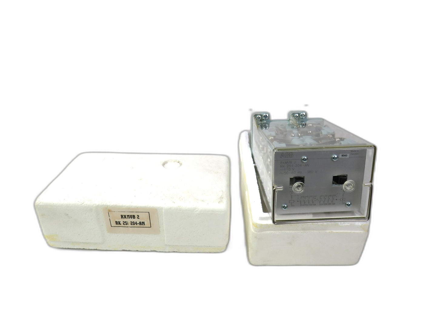 ABB RXMVB 2 RK 251 204-AN RELAY CONTROL 8 CONTACTS    New