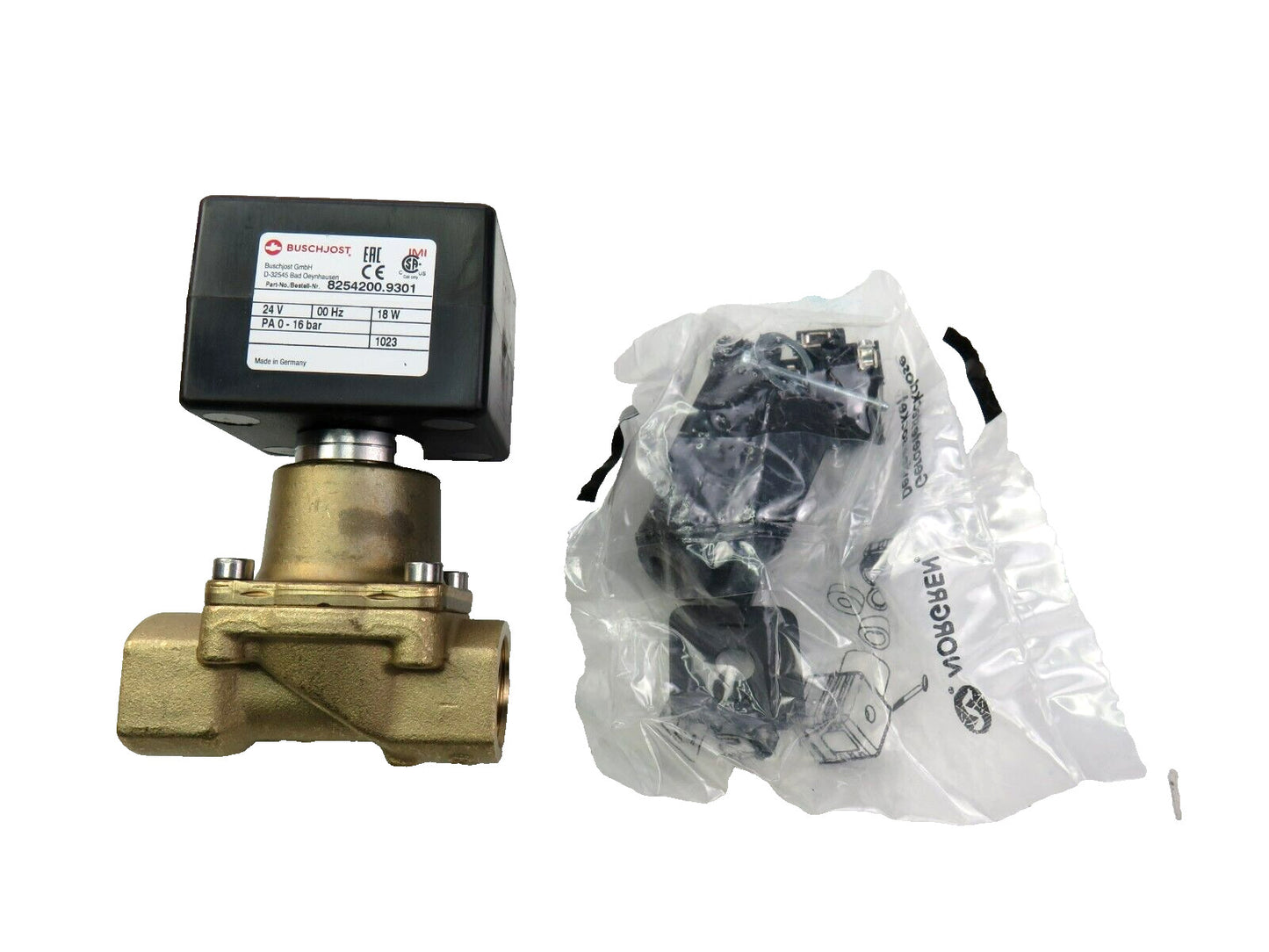 NORGREN BUSCHJOST 8254200.9301 Brass Direct Acting Solenoid Valve    New