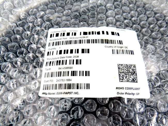 EMB PAPST W2E250-HJ28-01  Fan Motor Cylindrical Body 230V 50W 50Hz    New