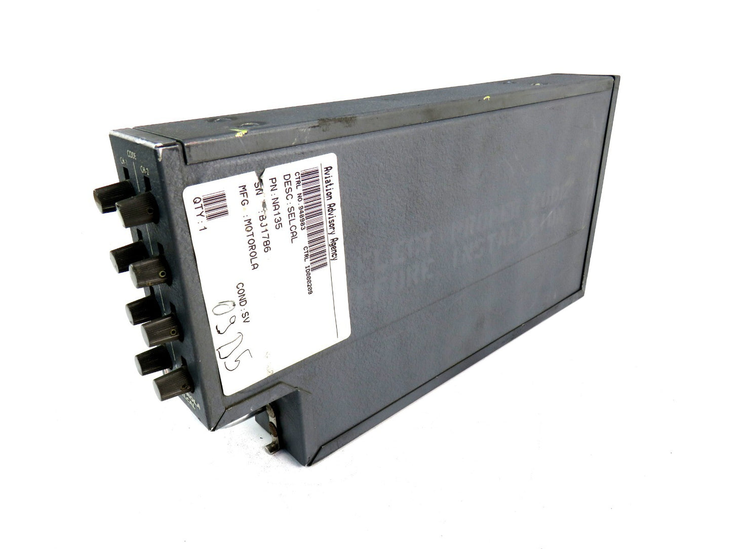 MOTOROLA  NA135 SELCAL  AIRCRAFT VHF UNIT    New