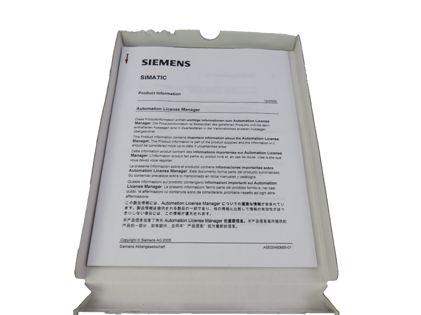SIEMENS  6ES7833-1CC02-0YA5 S7 F SYSTEMS V6.1 SP1   New