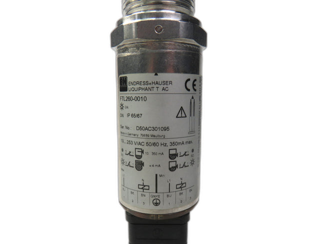 ENDRESS+HAUSER FTL260-0010 , VIBRATION LIMIT SWITCH     New