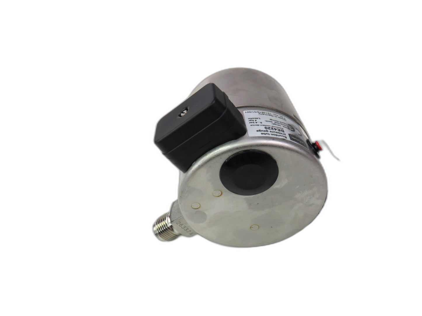 LABOM BE4220  BOURDON TUBE PRESSURE GAUGE WITH SWITCH CONTACT