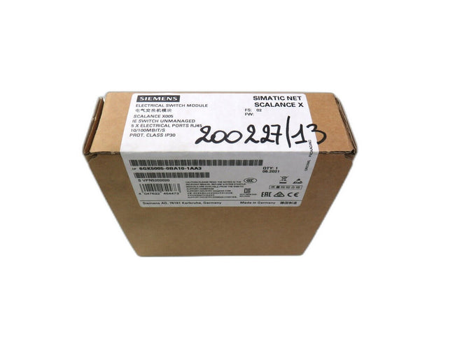 SIEMENS  6GK5005-0BA10-1AA3 SCALANCE Entry Level Switch   New