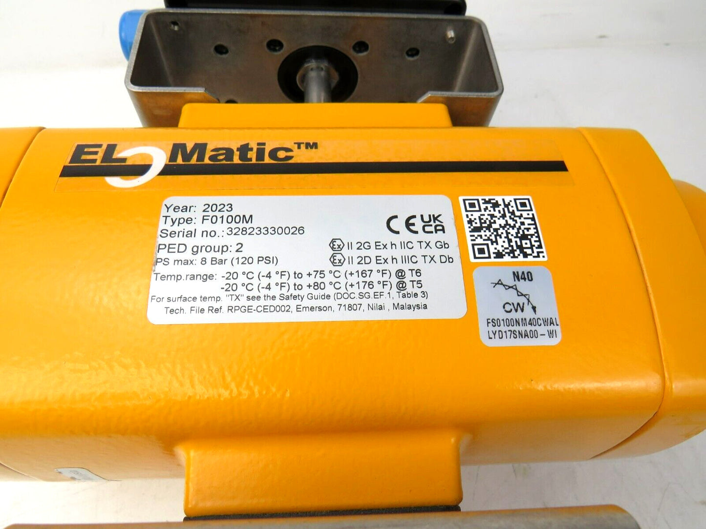 FLOWSERVE elomatic f0100m e-o-m ldn-is10 sc3,5-g-n0 valve ahk 2.2 0008258