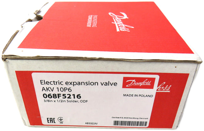 DANFOSS 068F5216 electrIc expansion valve AKV 10P6 AKV10P6 New