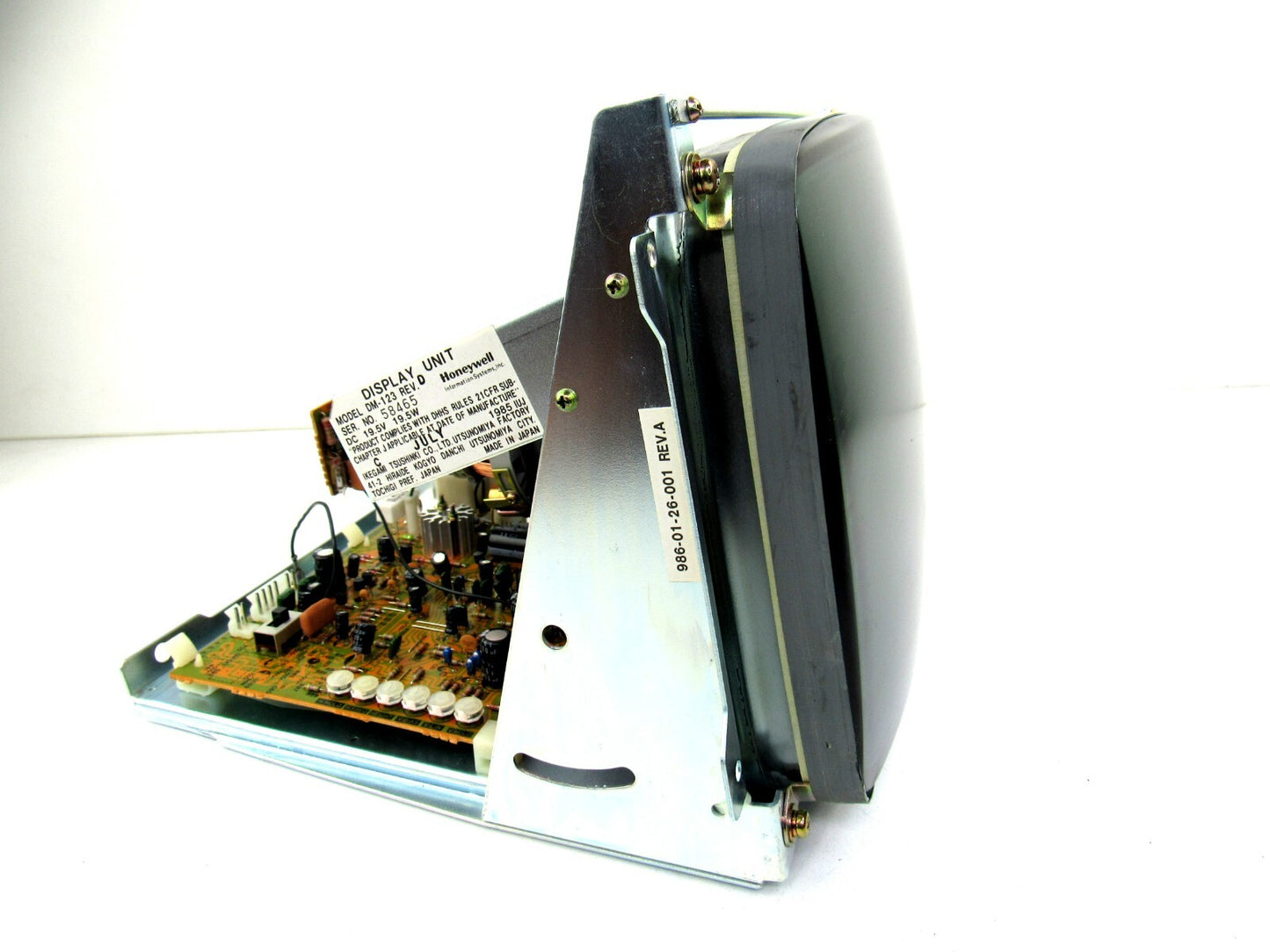 HONEYWELL  DM-123 REV.D  DISPLAY UNIT NEC C12M09P39-ARG 1985 SEALED crt HMI New
