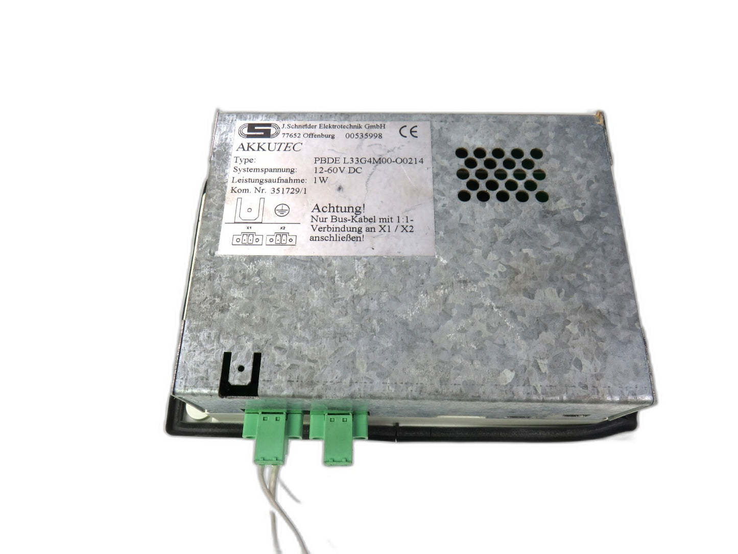 Akkutec PBDE L33GM00-O0214 PBDEL33GM00 control panel