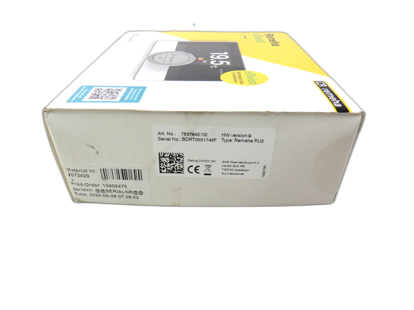 Remeha eTwist Modulating Room Thermostat 7672429 with App Control New