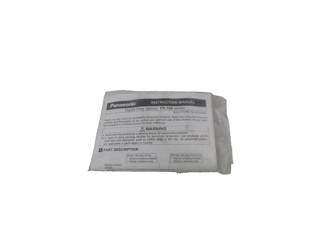 SUNX PANASONIC FX-101P PHOTOELECTRIC SENSOR   New