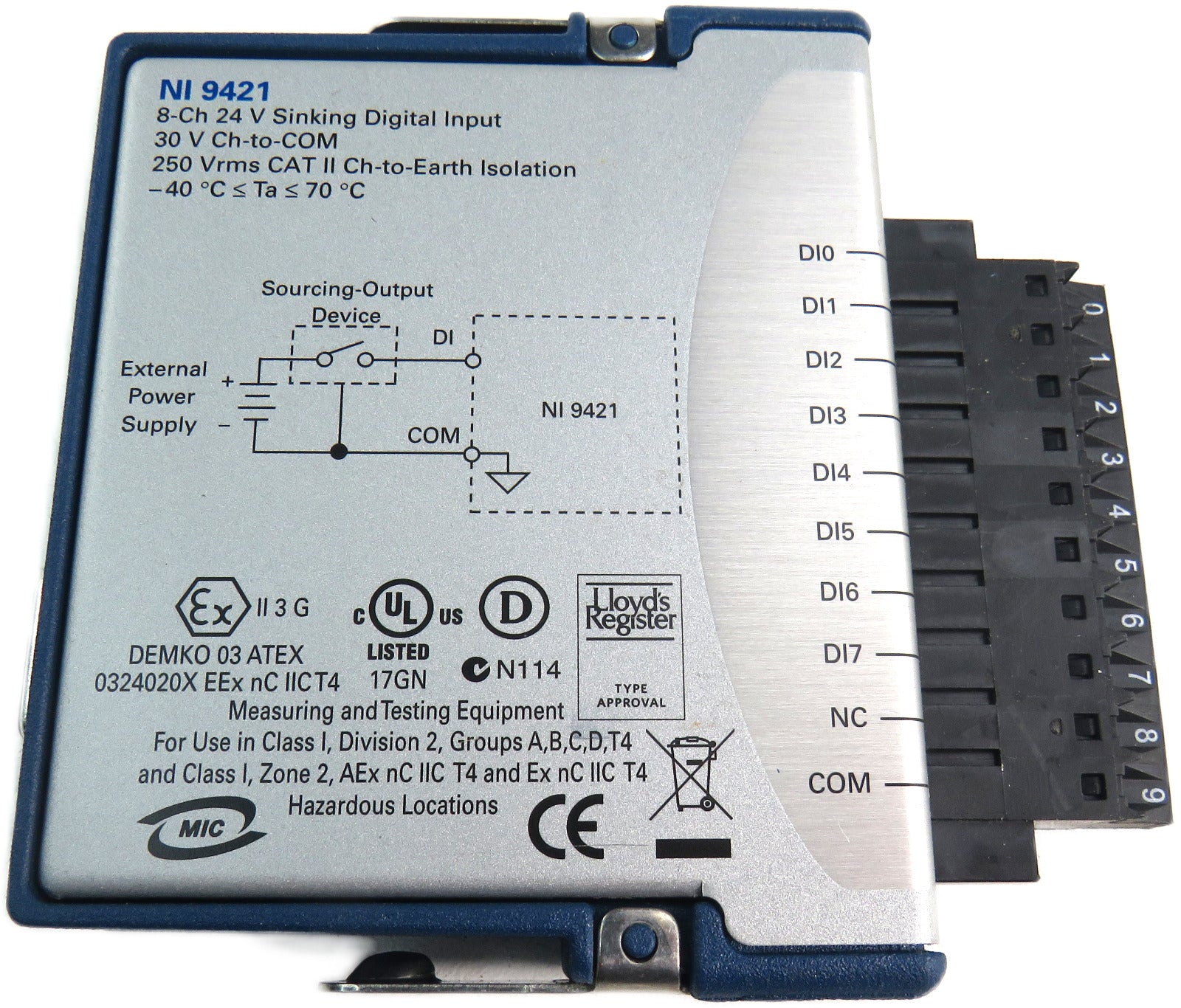 NATIONAL INSTRUMENTS NI 9421 NI9421 Digital Input Module – SWAP