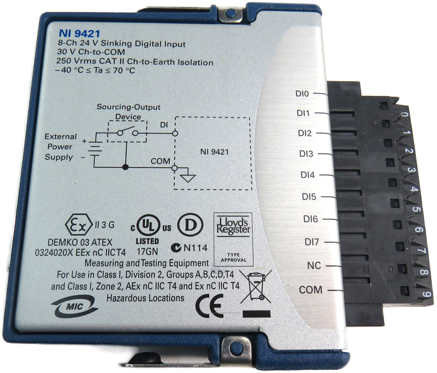 NATIONAL INSTRUMENTS NI 9421 NI9421 Digital Input Module