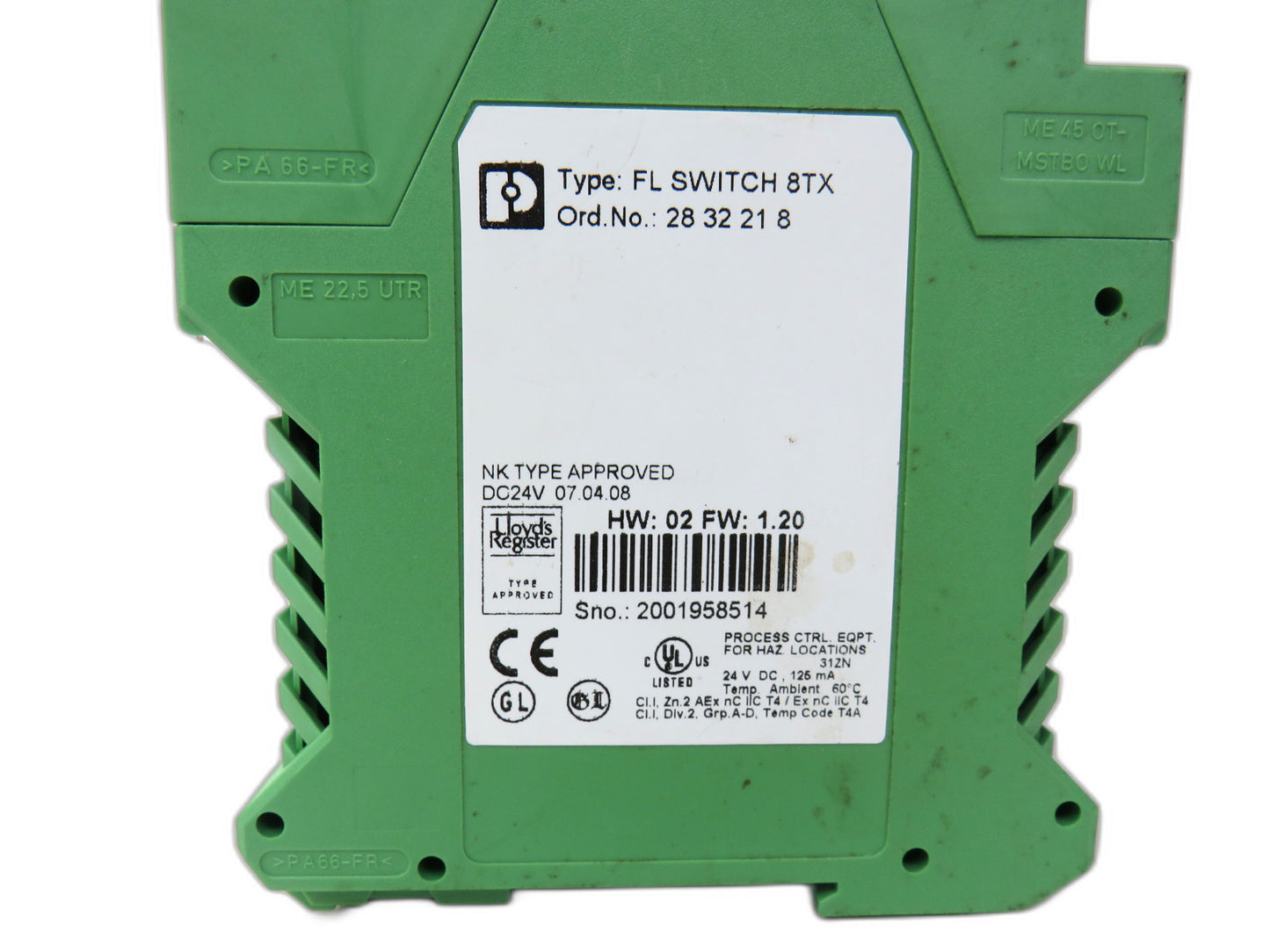 PHOENIX CONTACT  FL SWITCH 8TX 2832218