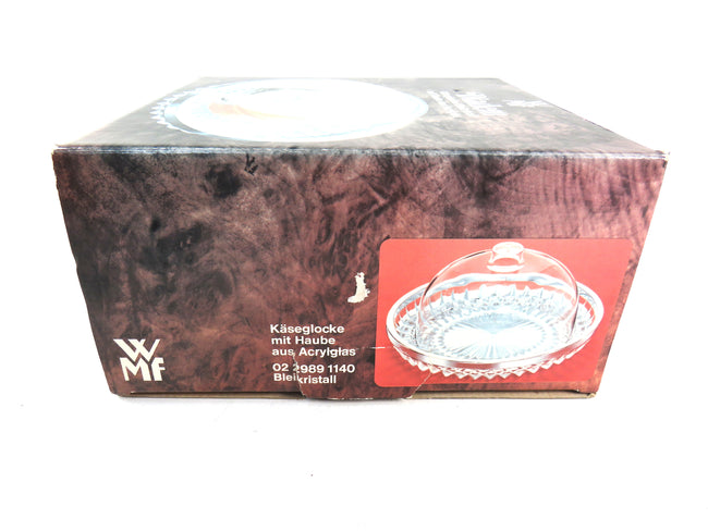 WMF 0229891140 Diadem käseglocke Bleikristall Cheese plate Germany      New
