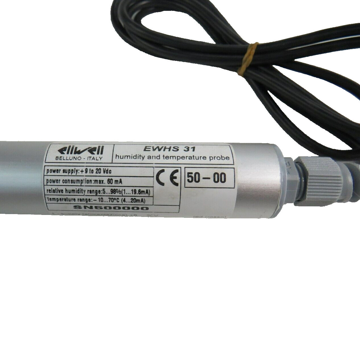 ELIWELL  EWHS 31 R.H. Humidity & Temperature Probe SN500000    New