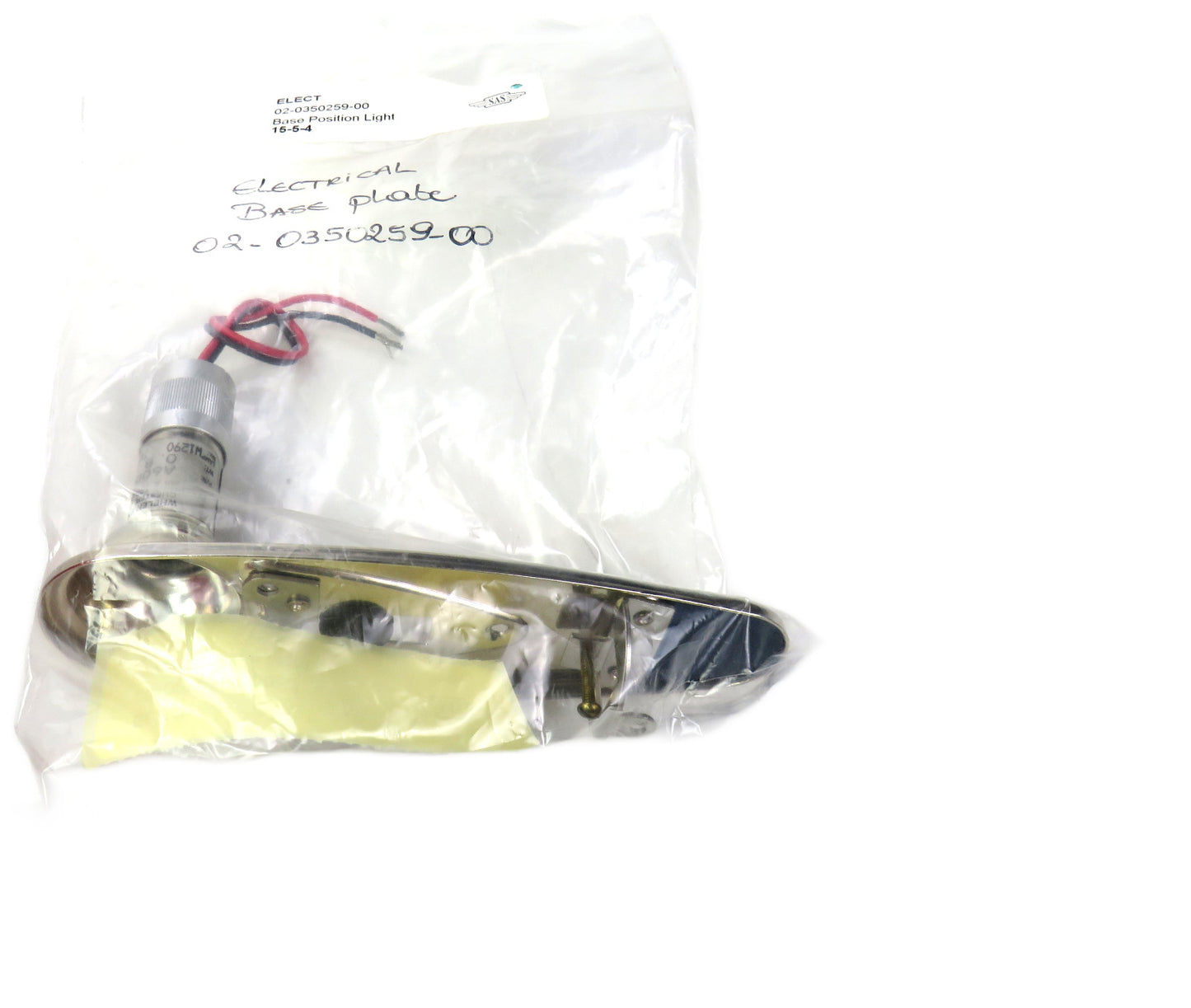 WHELEN  02-0350259-00 WINGTIP BASE PLATE LIGHT    New