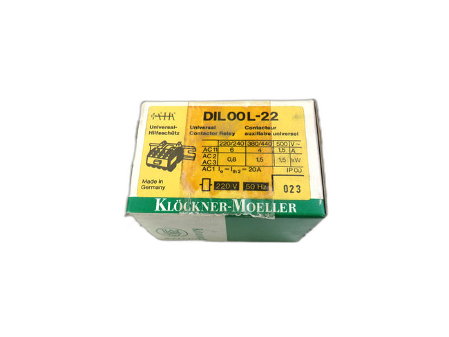 Eaton Moeller DIL00L-22 CONTACTOR RELAY   New