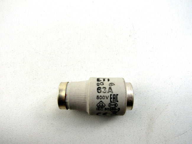 ETI 002313403 DIII 63A 500V  gG  Lot of 25 New