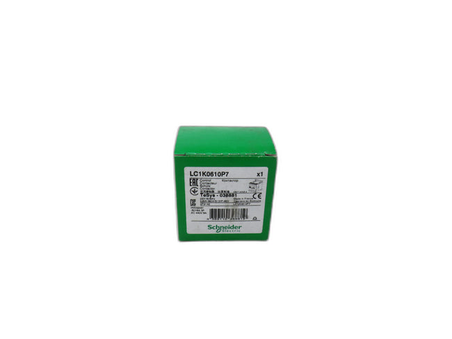 Schneider  LC1K0610P7 CONTACTOR-3NO 6A AC3 POLES   New