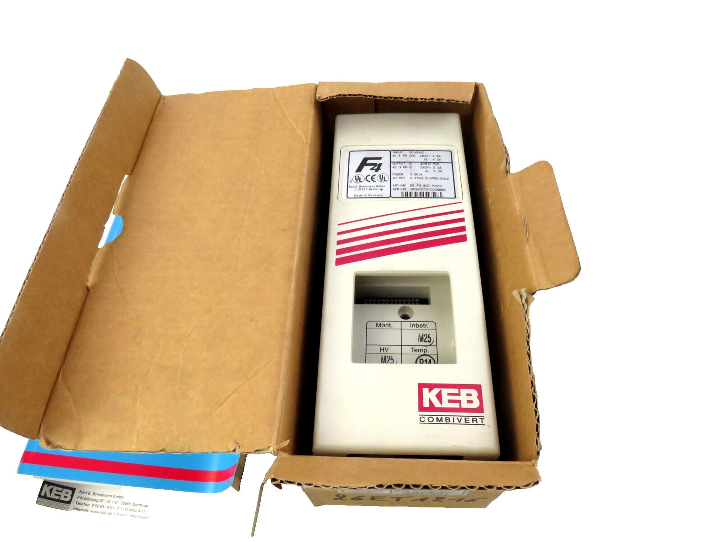 KEB COMBIVERT F4 07 F4 S0C-M220 05 F4 SOC-M220  05.F4.S0C-M220/   New