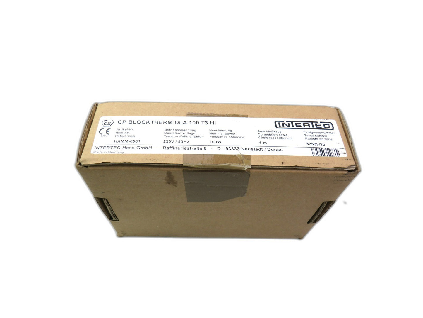 INTERTEC CP BLOCKTHERM DLA 100 T3 HI HAMM-0001    New
