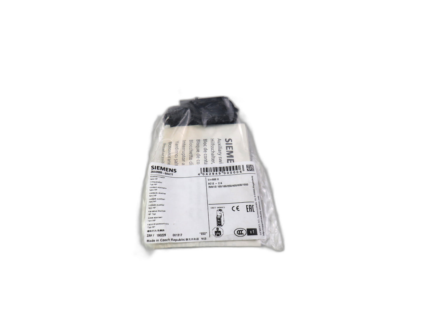SIEMENS 3VA9988-0AA11    New