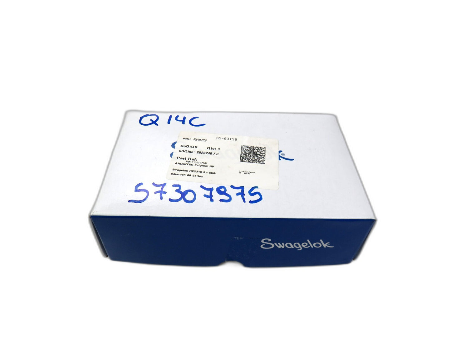 SWAGELOK SS-63TS8 ball valve    New